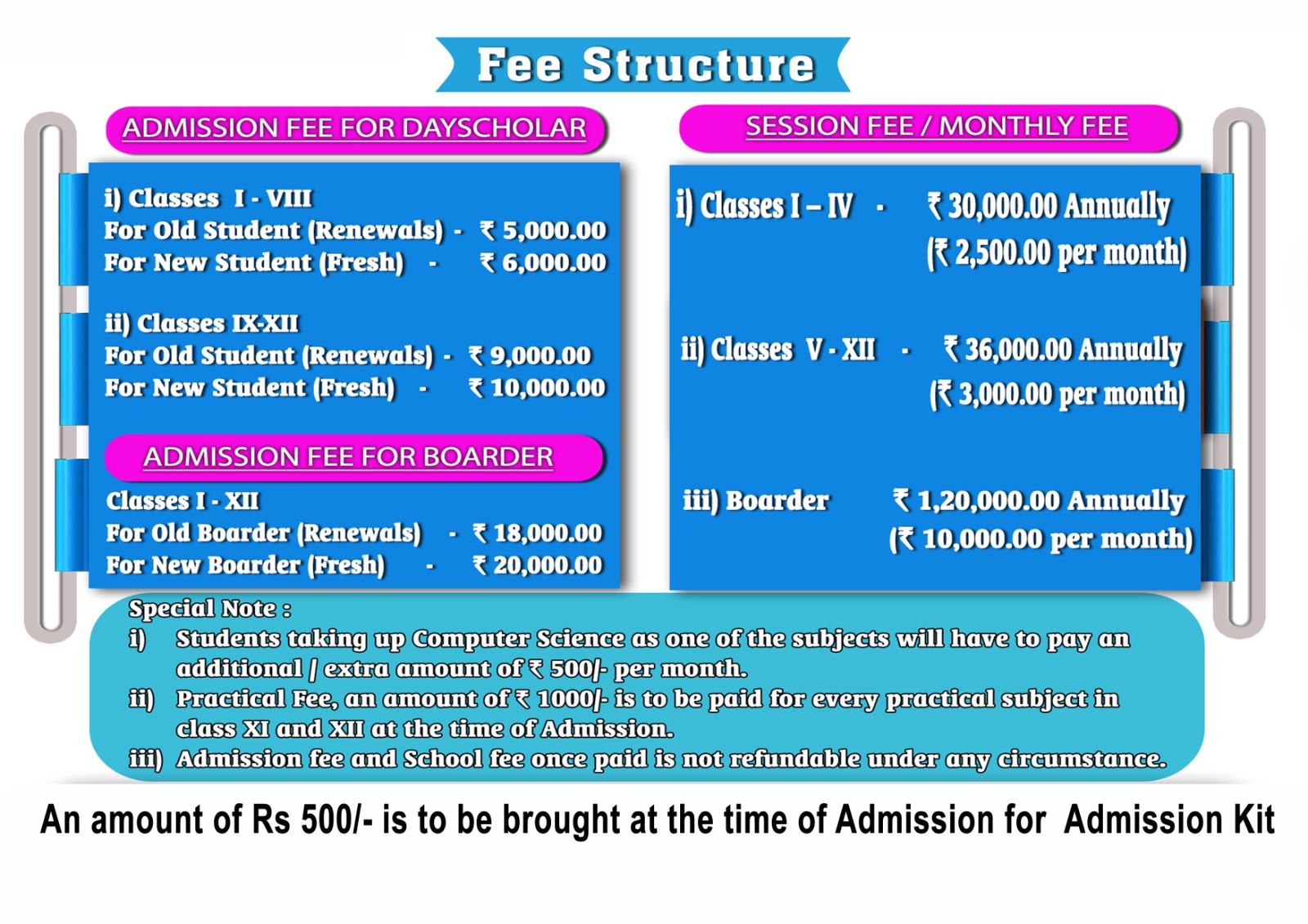 Fee Structure 2026